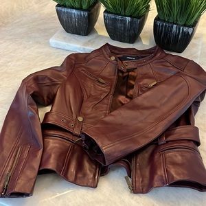 Arden B genuine leather jacket medium